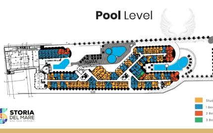 Rezort na pláži Storia del Mare - skvelá poloha v centre