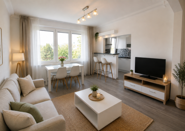 PRIESTRANNÝ, KOMPLETNE ZREKONŠTRUOVANÝ 3I BYT S BALKÓNOM NA HABURSKEJ