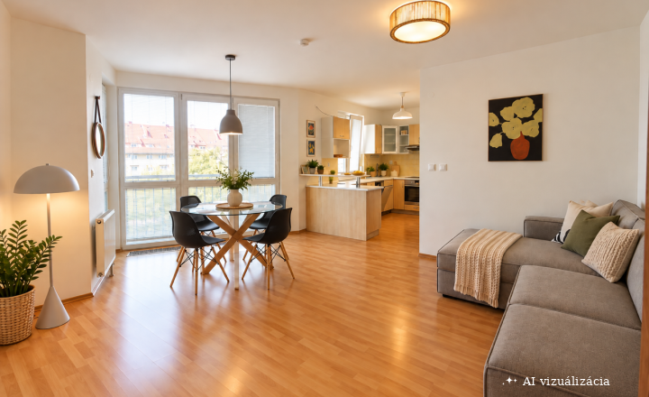 PRIESTRANNÝ 2I BYT (65 m²) S BALKÓNOM A VÝHĽADOM DO PARKU NA ZAČIATKU PETRŽALKY - fotografia 6